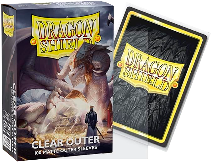 Dragon Shield Sleeves: Standard- Matte Outer Sleeves - Clear (100 ct.)
