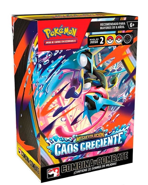 Pokemon TCG: Spanish Mega Evolution 04 Chaos Rising- Build & Battle